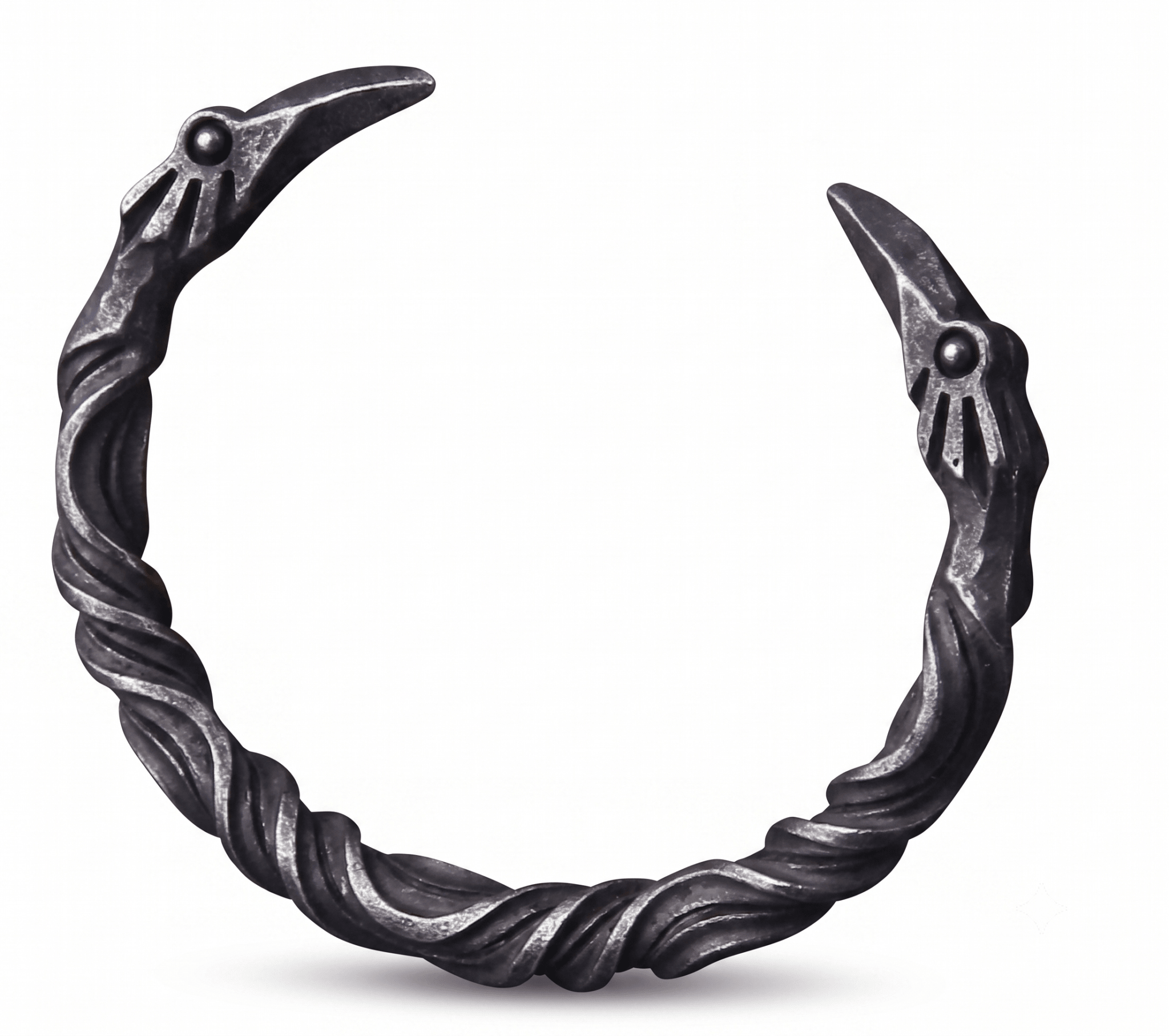 Arica Viking Cuff Bracelet – Norse Raven Steel | Dakell – dakellstore