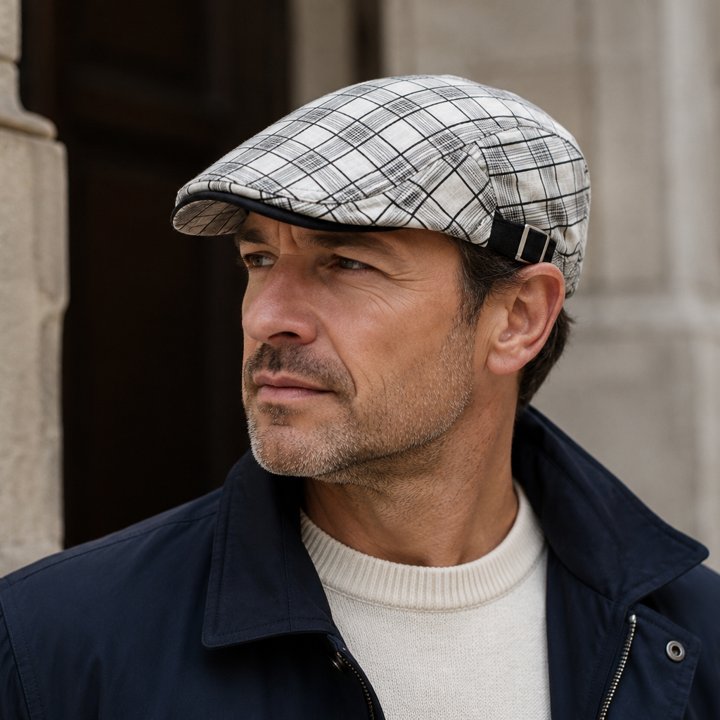 Ashford Plaid Cotton Beret