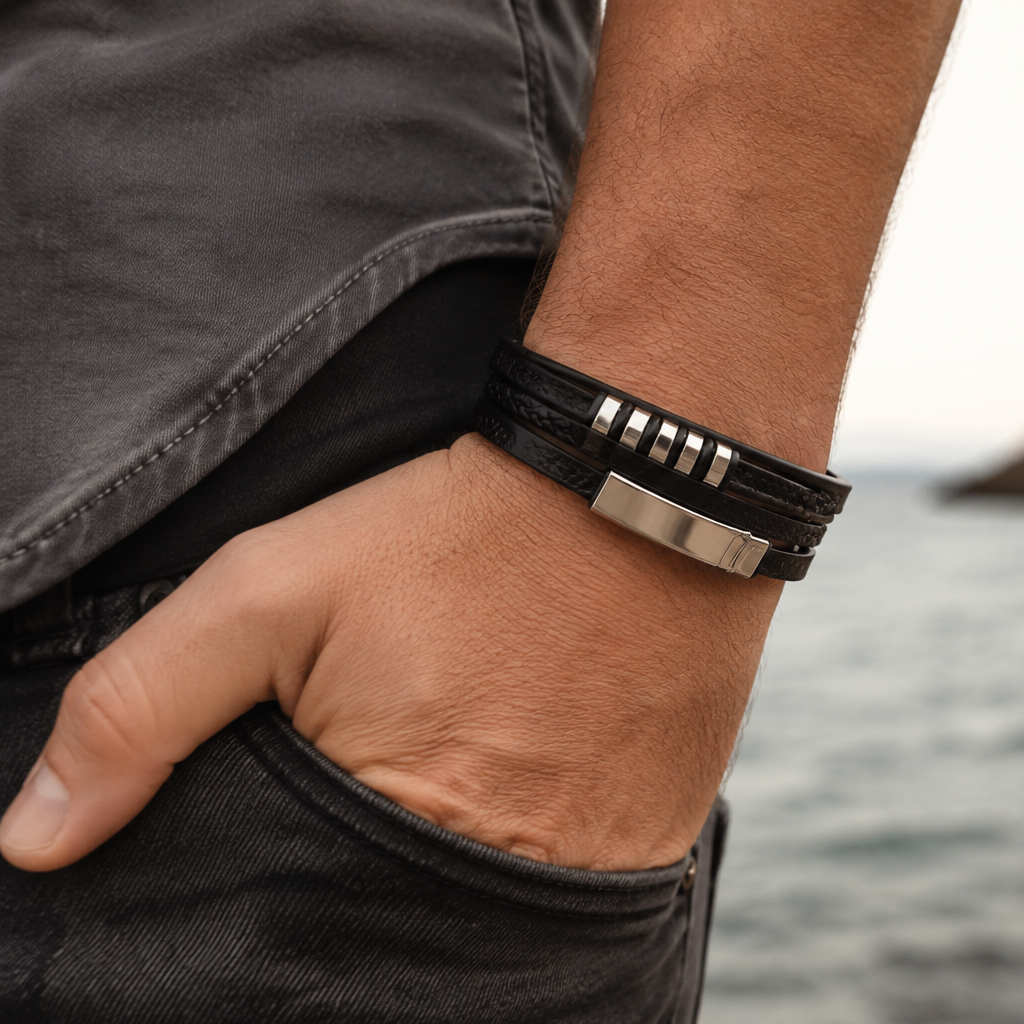 Valparaíso Leather Stack Bracelet