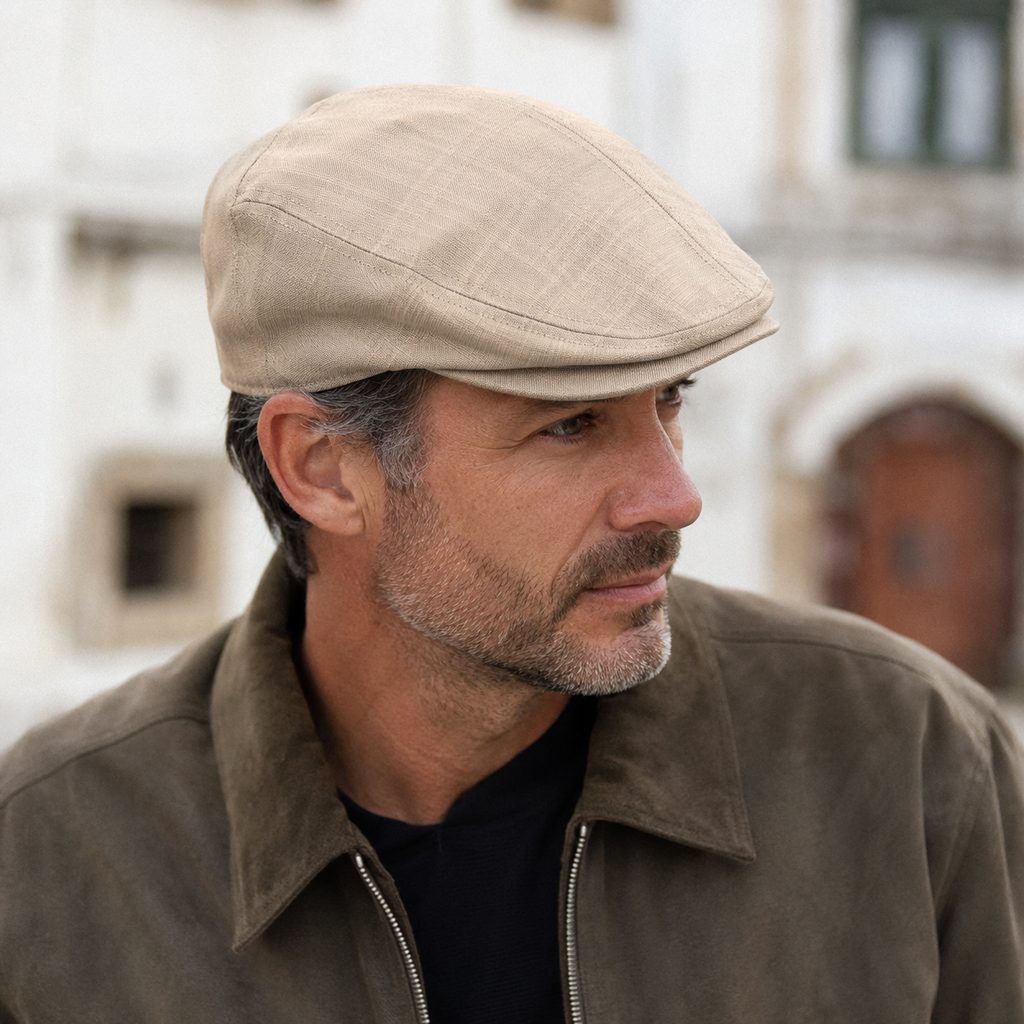 Linen Duckbill Driving Hat