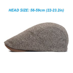 Chester herringbone cap for men