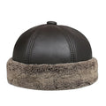 Copán Leather Fur Hat — Melon Cap