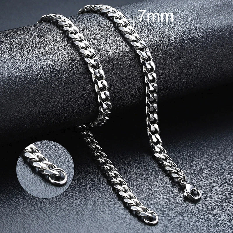 Neiva Cuban Chain Necklace – Stainless Steel