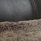 Copán Leather Fur Hat — Melon Cap