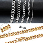 Neiva Cuban Chain Necklace – Stainless Steel