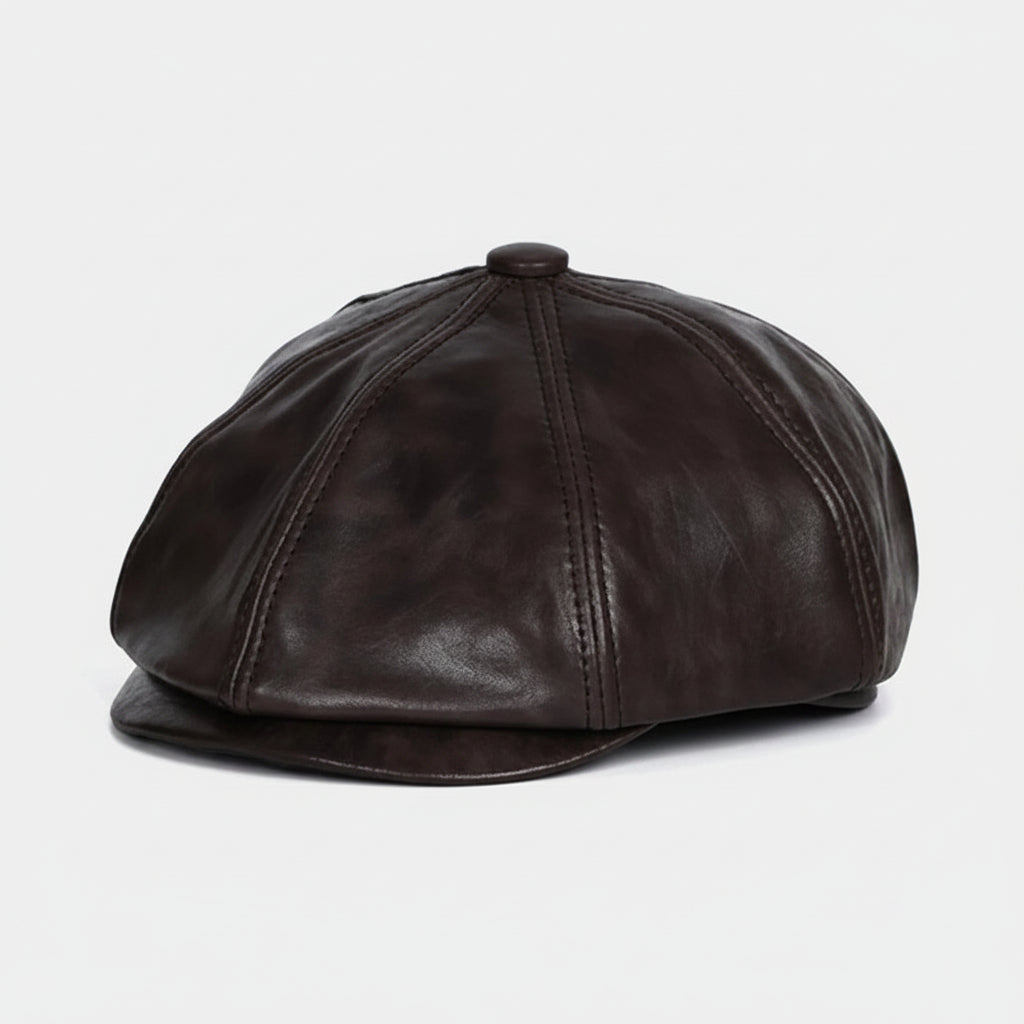 Granada Leather Newsboy — Distressed