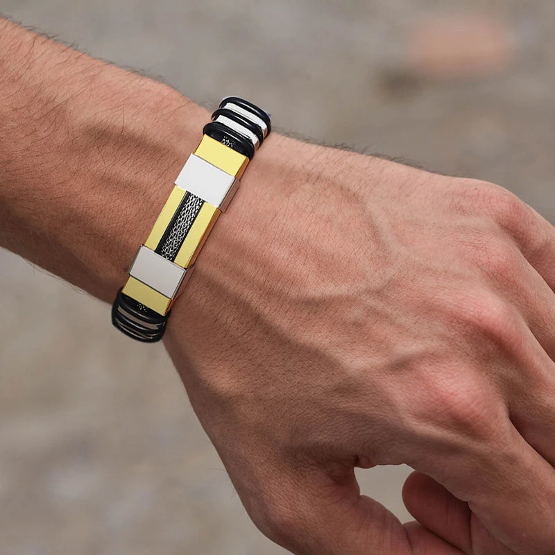 Tiwanaku Steel Bracelet