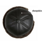 Copán Leather Fur Hat — Melon Cap