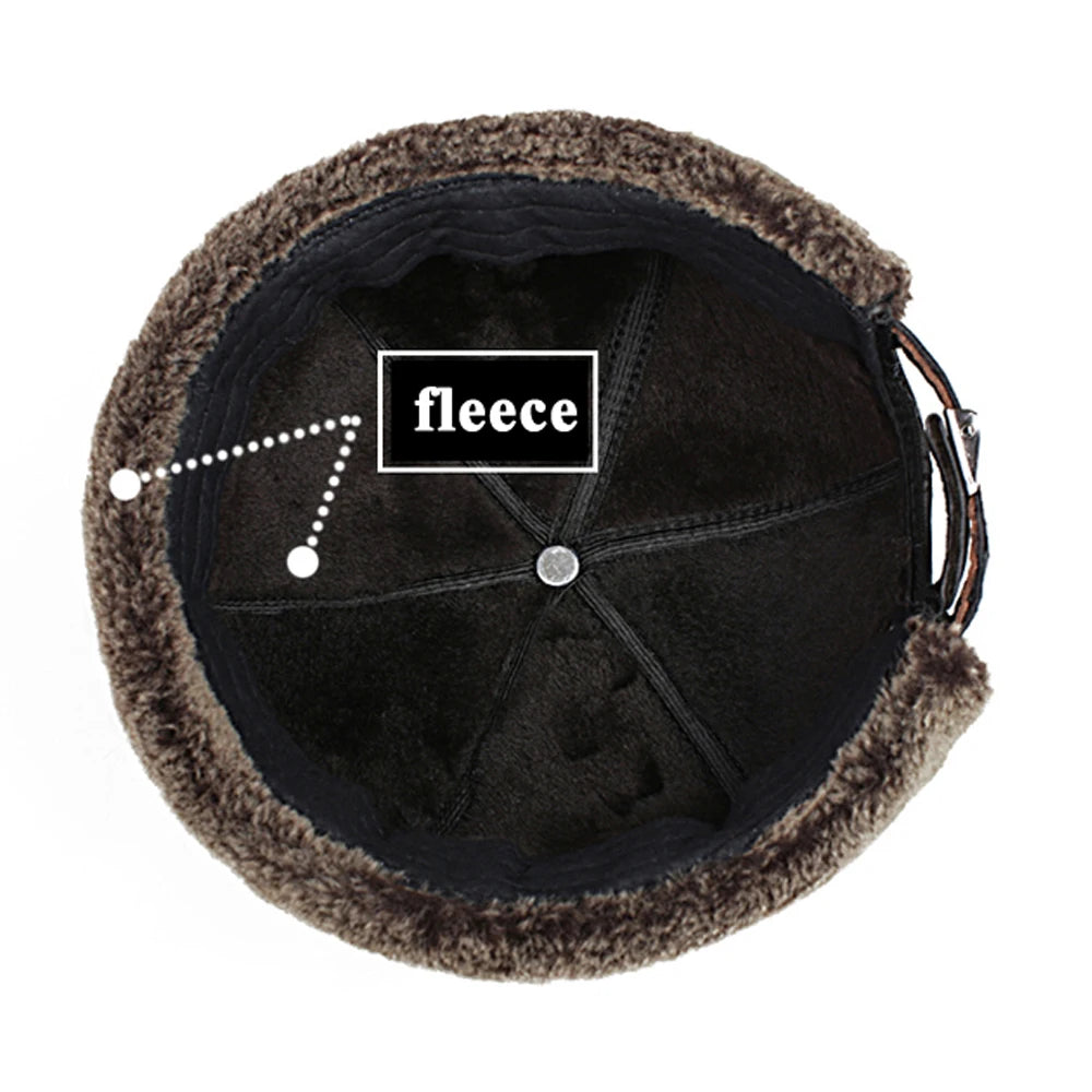 Copán Leather Fur Hat — Melon Cap