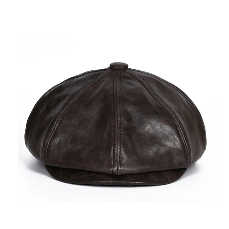 Granada Leather Newsboy — Distressed