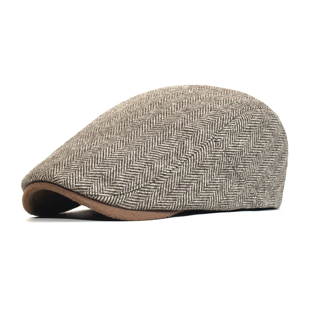 Chester herringbone cap for men
