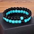 XQNI Various Combination Styles Beaded Bracelets For Men & Women For Couples Jewelry Stretch Elastic Rope DIY Birthday Gift Box
