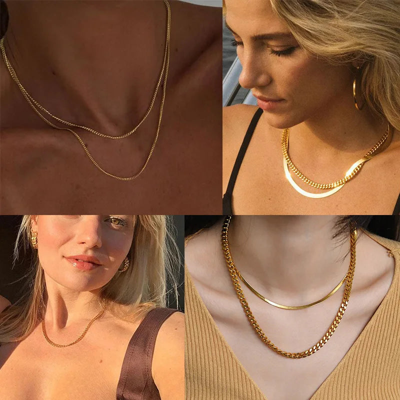 Neiva Cuban Chain Necklace – Stainless Steel
