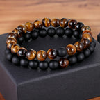 XQNI Various Combination Styles Beaded Bracelets For Men & Women For Couples Jewelry Stretch Elastic Rope DIY Birthday Gift Box