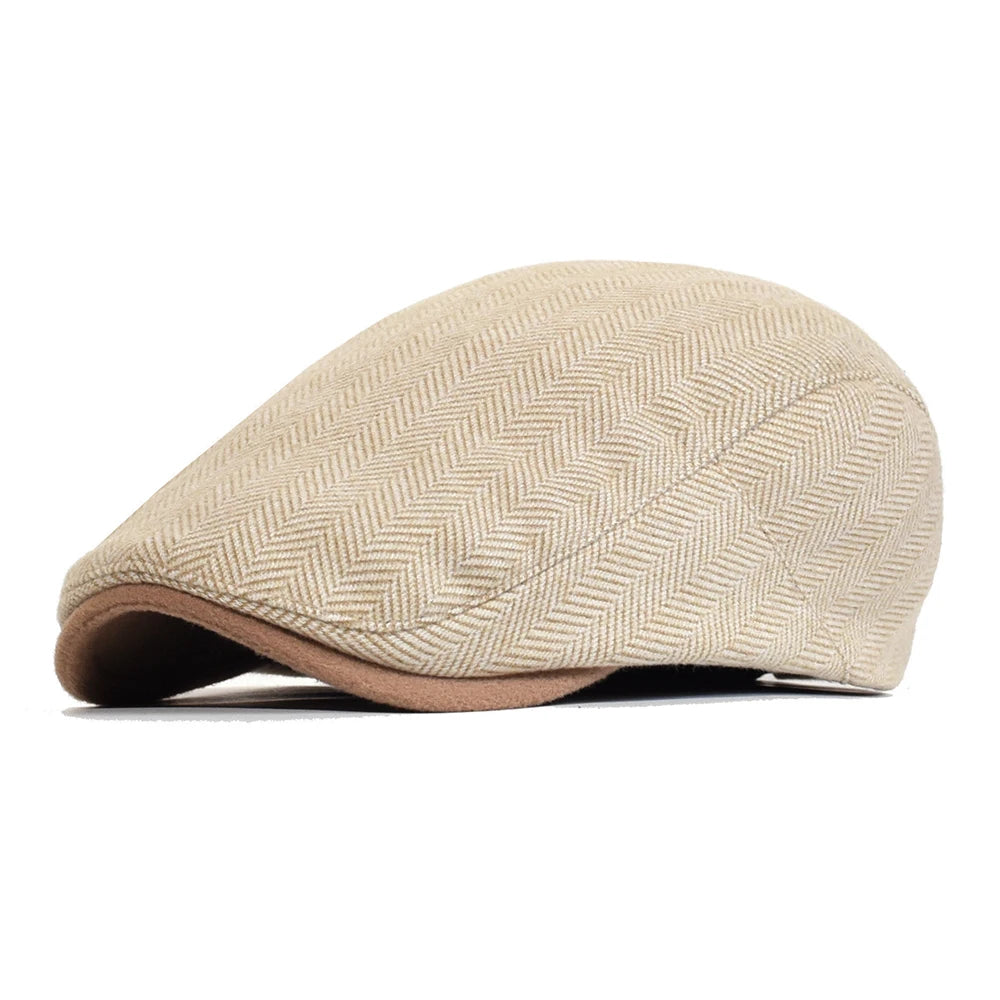 Chester herringbone cap for men