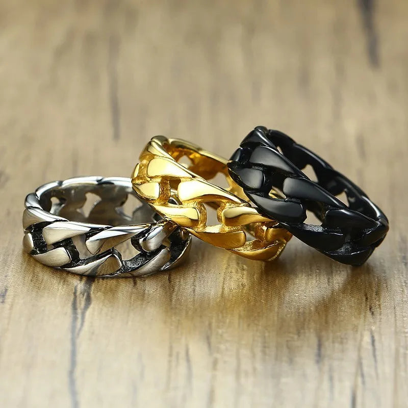 Rimini Chain – Men’s Stainless Steel Ring