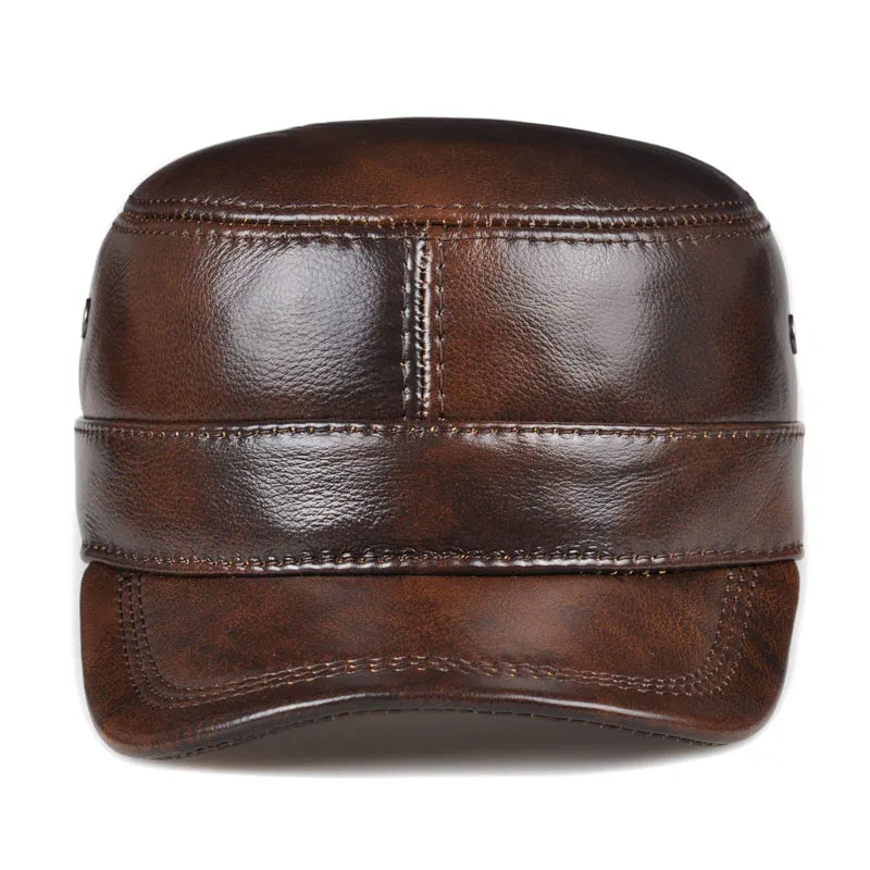 Valdivia Leather Snapback — Flat Cap