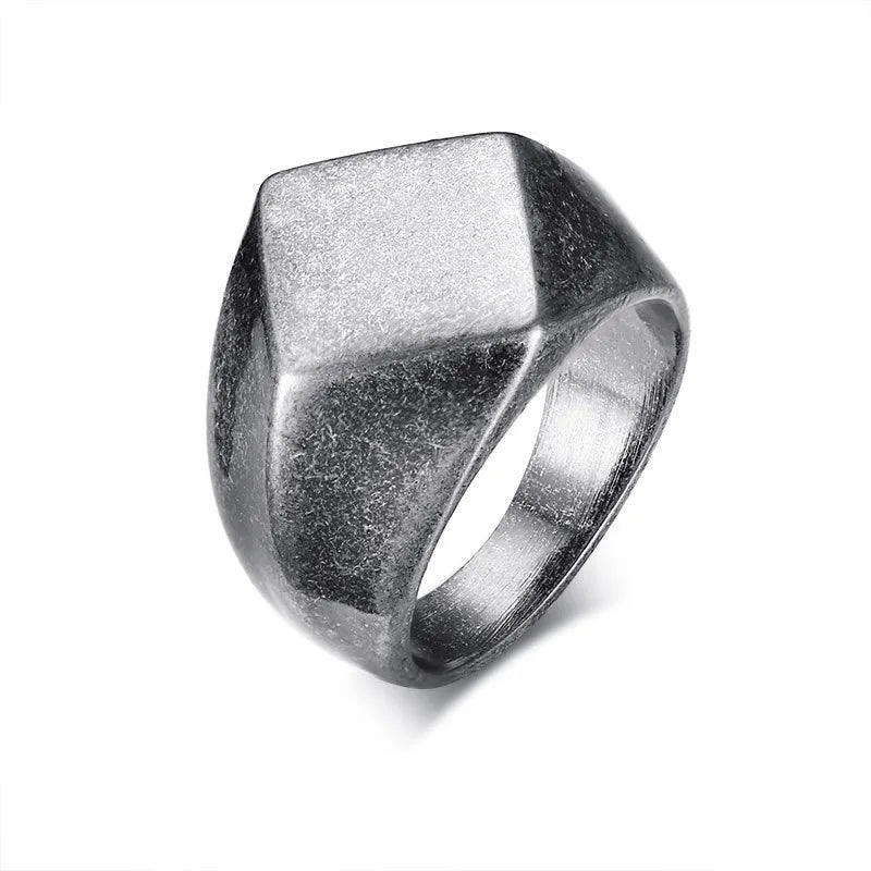 Varro Flat men's signet ring