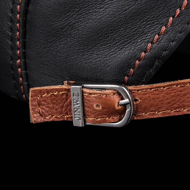 Chillán Leather Newsboy — Trucker Style