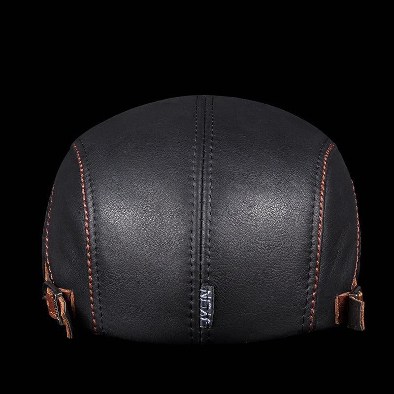 Chillán Leather Newsboy — Trucker Style