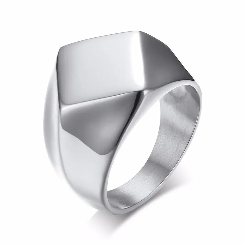 Varro Flat men's signet ring