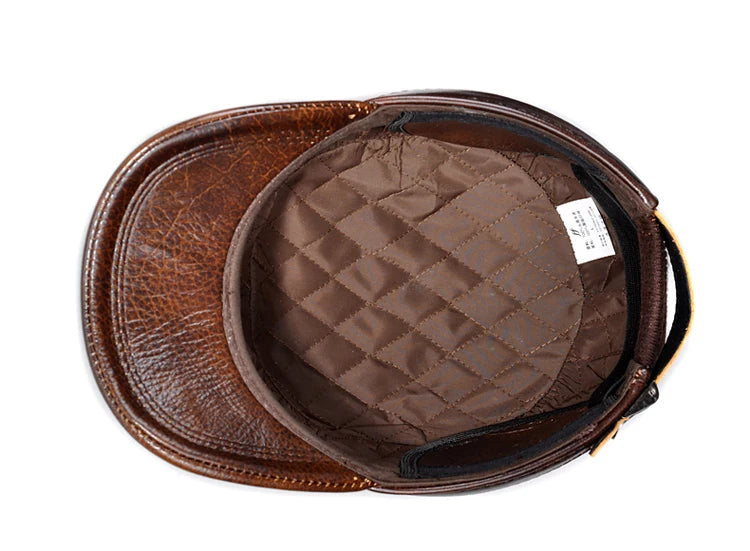 Valdivia Leather Snapback — Flat Cap