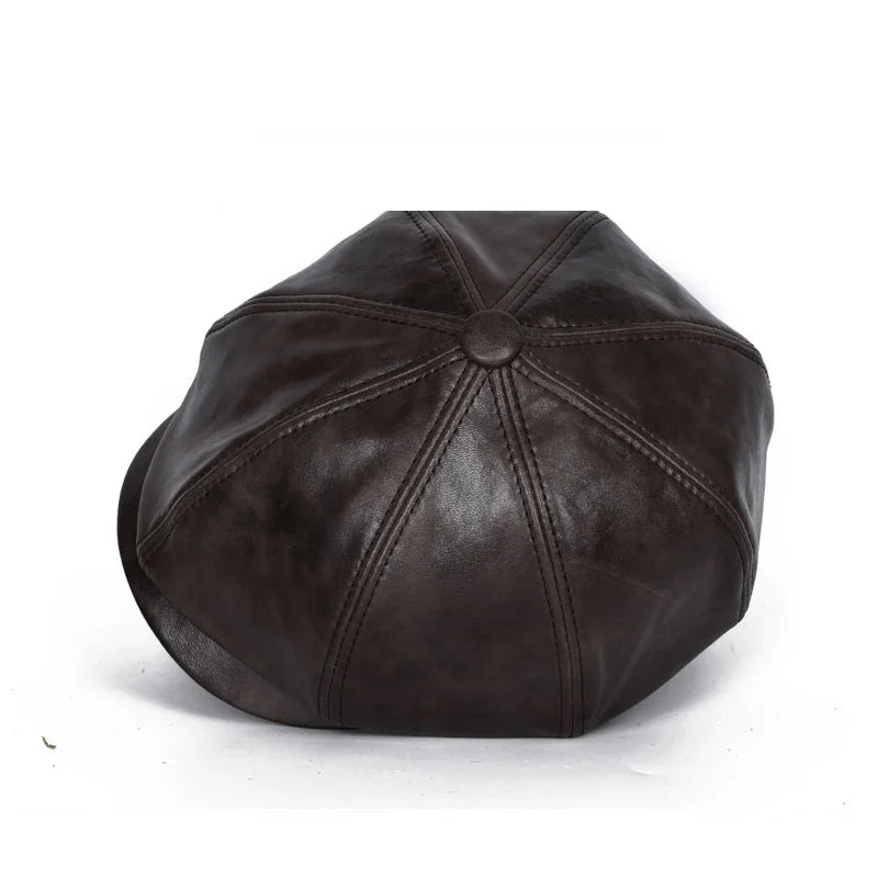 Granada Leather Newsboy — Distressed