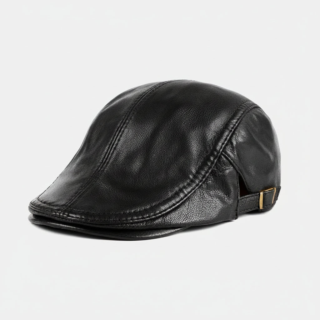 Concepción Leather Driving Cap — Duckbill