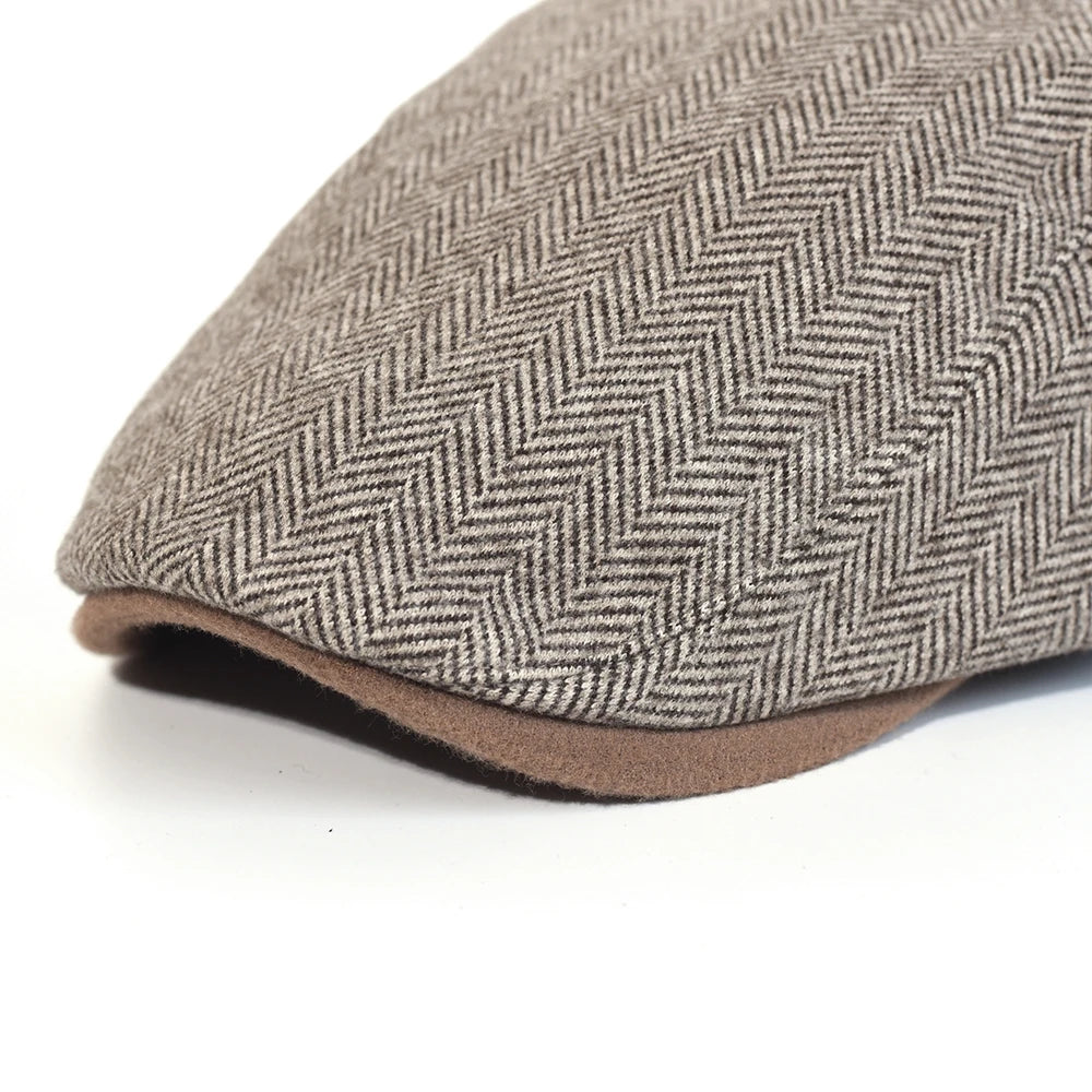 Chester herringbone cap for men