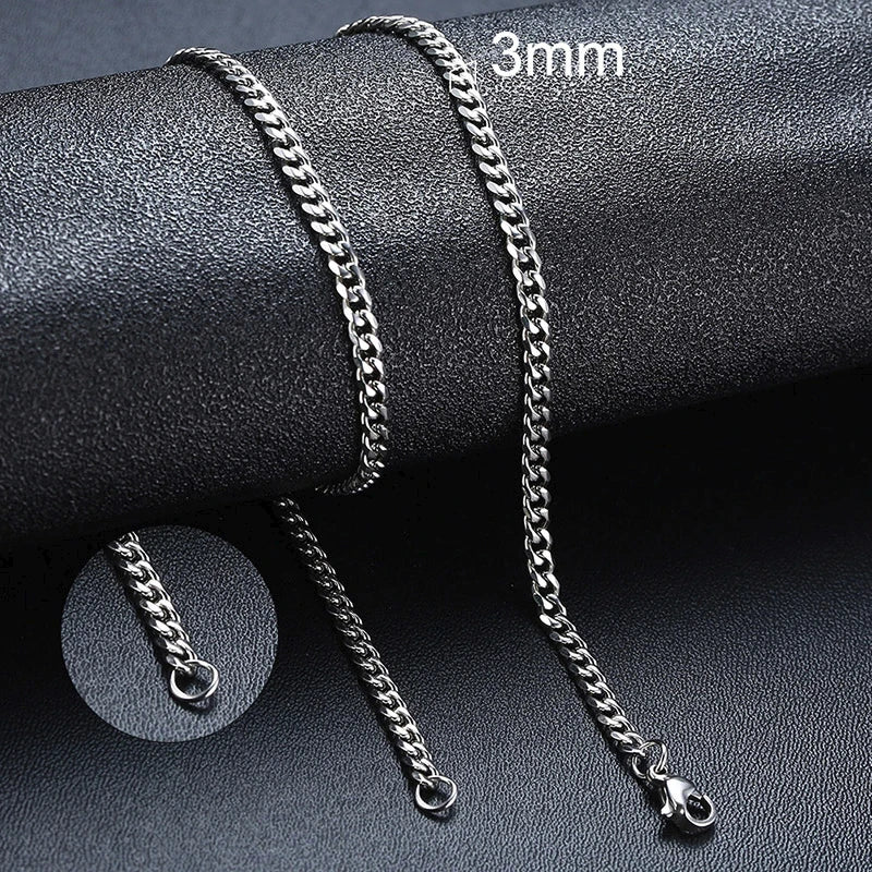 Neiva Cuban Chain Necklace – Stainless Steel