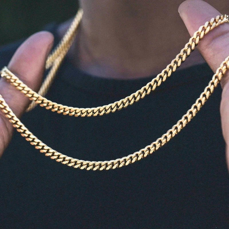 Neiva Cuban Chain Necklace – Stainless Steel