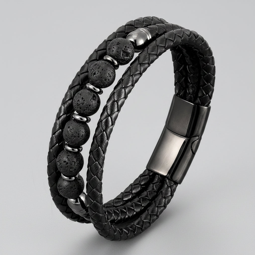 Asturica Full-Grain Eco Leather Bracelet for Men | Dakell