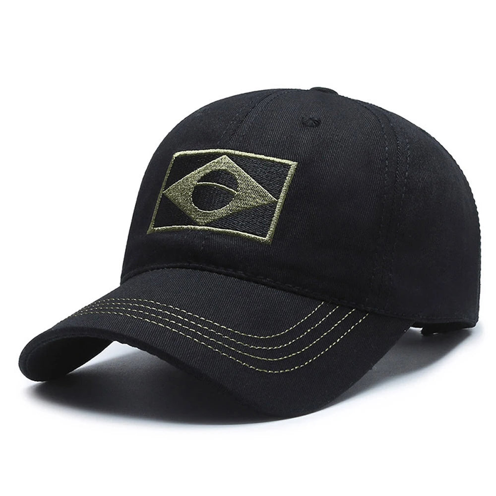 Brasil Snapback – Men's Flag Embroidered Sport Cap