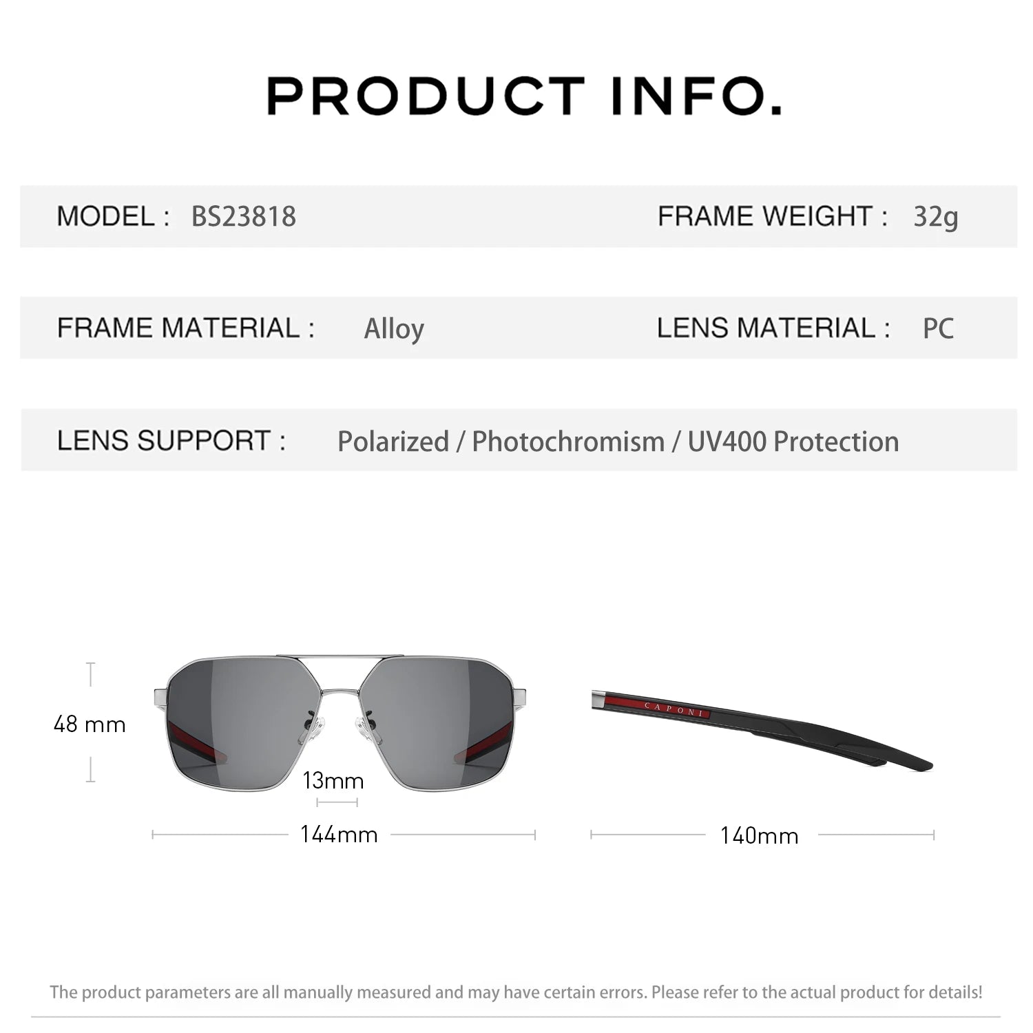 Detalhe — Colonia Rectangle Sunglasses