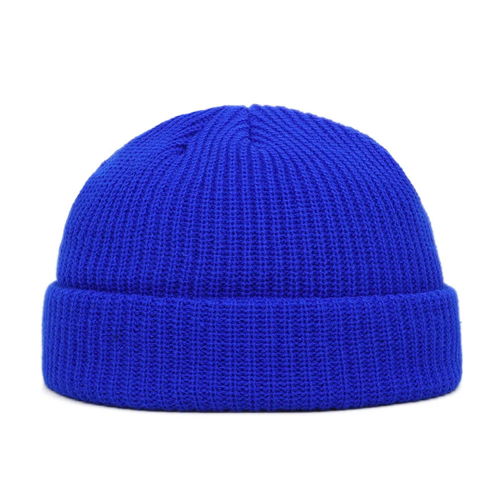 FrostThread Wool Beanie – Warm Knitted Skull Cap with Short Thread Design, Elastic and Unisex, Ideal for Casual Winter and Hip Hop Style