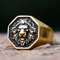 León Guard – Men’s Stainless Steel Signet Ring