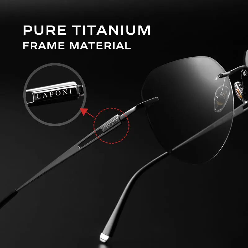 Detalhe — Salta Rimless Titanium Sunglasses