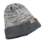 Turdunum Two-Tone Winter Beanie – Fur-Lined Knit Hat for Men & Women | Warm Casual Cap