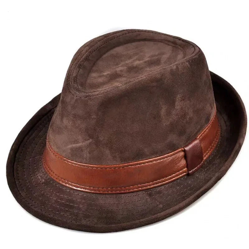 Mendoza Leather Stetson — Wide Brim