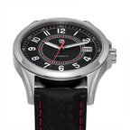 Macro Dial — Valparaíso Black Dial Red Accent