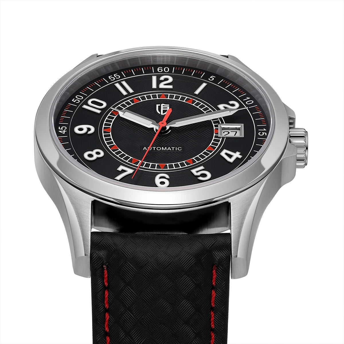 Macro Dial — Valparaíso Black Dial Red Accent