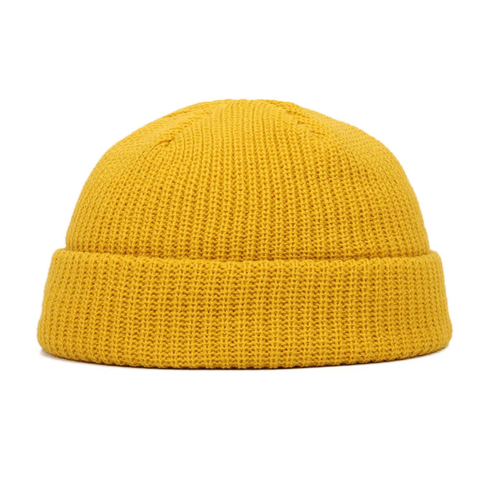 FrostThread Wool Beanie – Warm Knitted Skull Cap with Short Thread Design, Elastic and Unisex, Ideal for Casual Winter and Hip Hop Style