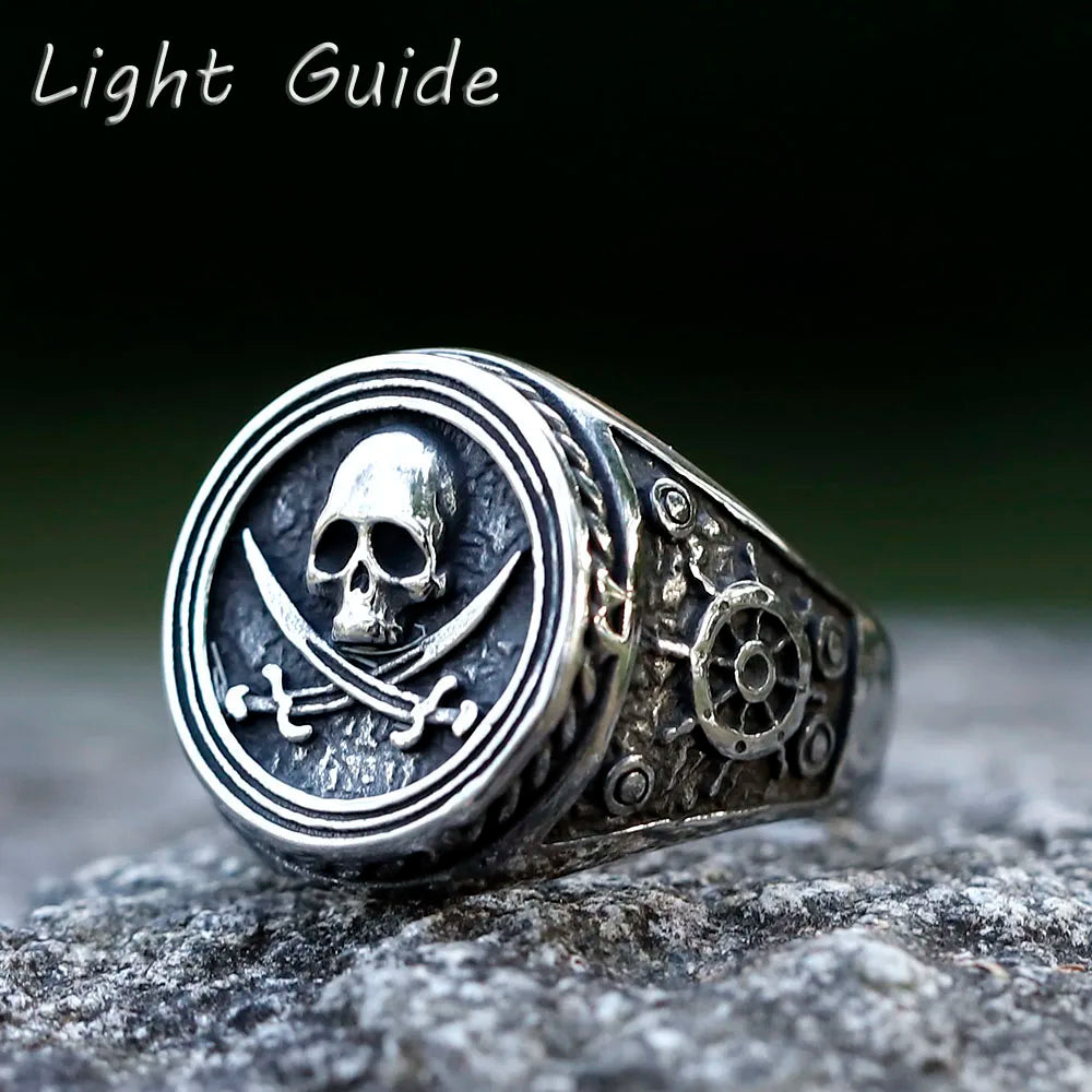 Ravenna Skull men's signet ring
