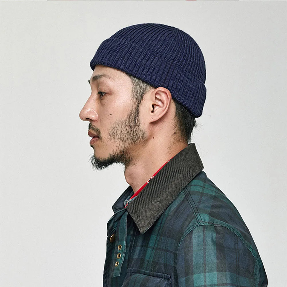 FrostThread Wool Beanie – Warm Knitted Skull Cap with Short Thread Design, Elastic and Unisex, Ideal for Casual Winter and Hip Hop Style
