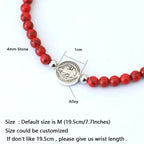Brindisi Cross Beaded Bracelet – Tiger Eye & Onyx