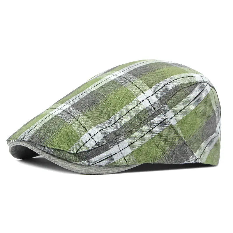 Ludlow Printed Newsboy Cap – Polyester Flat Cap with Artistic Print, Painter-Inspired Design for All Seasons