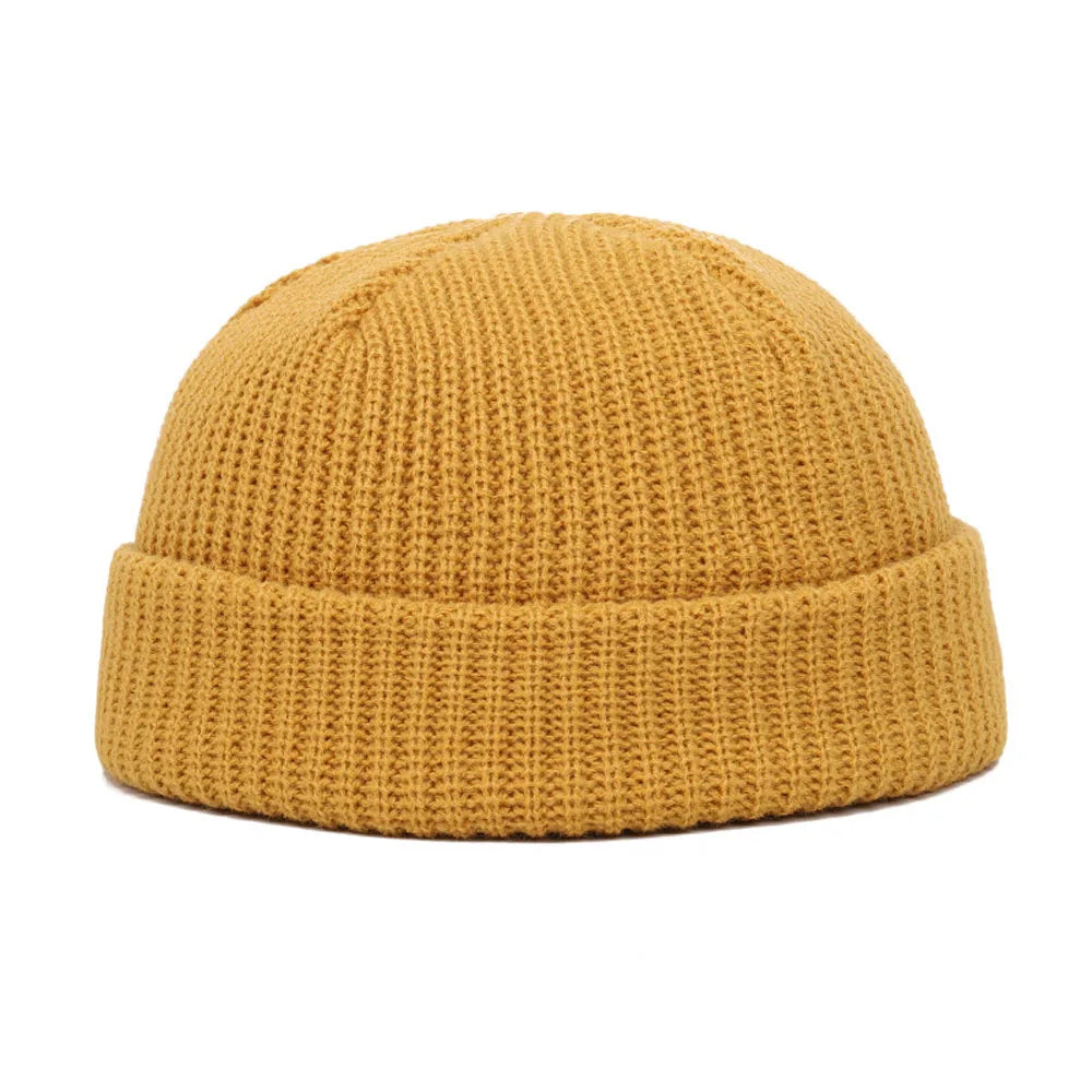 FrostThread Wool Beanie – Warm Knitted Skull Cap with Short Thread Design, Elastic and Unisex, Ideal for Casual Winter and Hip Hop Style