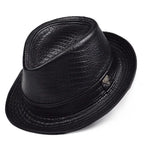 Arequipa Leather Fedora — Formal, Short Brim