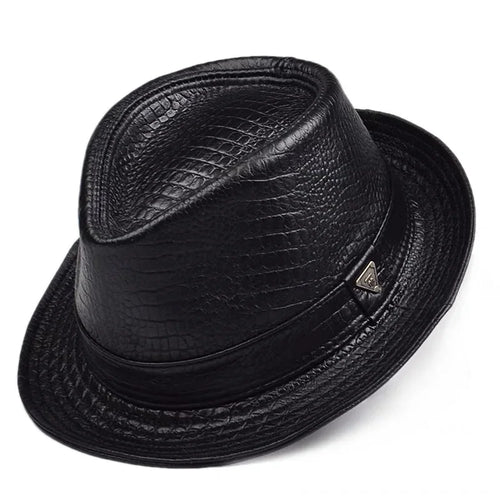 Arequipa Leather Fedora — Formal, Short Brim