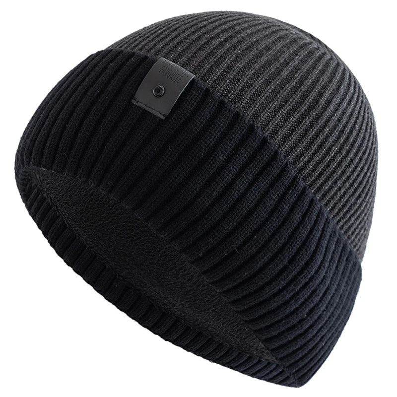 Lauriacum Winter Beanie – Fleece-Lined Knit Hat for Men & Women | Warm Outdoor Ski Cap